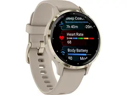 Смарт-годинник Garmin Venu 3S Soft Gold S. Steel Bezel w. French Gray Case and S. Band (010-02785-02) - мініатюра 2