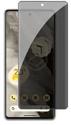 Захисне скло DK для Google Pixel 6 Антишпигун Full Glue 020546 black - мініатюра 2