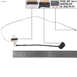 Шлейф матриці для HP Pavilion Gaming 15-DK 15T-DK TPN-C141 series, (40pin eDP, DC02C00LZ00, FPC52, L57174-001)
