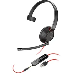 Гарнітура Poly BlackWire 5210 USB-A HS Mono (80R98AA)