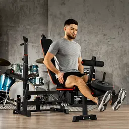 Лавка тренувальна Hop-Sport HS-1075 Pro із партою Скотта - мініатюра 17