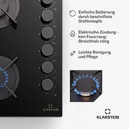 Газова плита Klarstein Goldflame 6 (10045628) - мініатюра 5