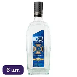Упаковка горілки Перша Гільдія Знатна 40% 3 л (0.5 л x 6 шт.) (554227)