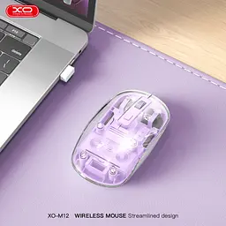 Комп'ютерна миша XO M12 Bluetooth wireless transparent Purple teh0022040 - мініатюра 3
