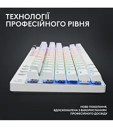 Клавiатура бездротова Logitech G Pro X TKL Lightspeed White Tactile (920-012148) - мініатюра 8