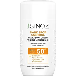 Сонцезахисний флюїд для обличчя Sinoz Dark Spot Control проти темних плям SPF 50+ 50 мл