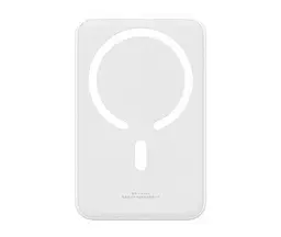 Універсальна мобільна батарея Baseus Magnetic Mini 20000 mAh бездротова зарядка (PPCX100102) біла - мініатюра 2