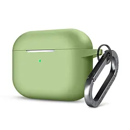 Силіконовий чохол для навушників Apple AirPods Pro, Hang Case, зелений, ультратонкий захисний кейс товщиною 2 мм, захист від подряпин, пилу та ударів, компактний, з карабіном для кріплення, ArmorStandart (ARM56061)