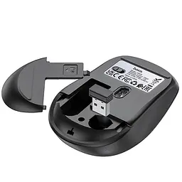 Миша Hoco GM28 2.4G Black / Metal gray - мініатюра 4