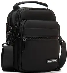 Сумка чоловіча через плече Lanpad Чорна (LAN82077 black)