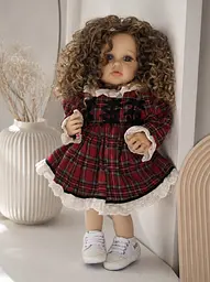 Реалістична Кукла Реборн 55 см повністю вінілова Doll Reborn Baby К0100510 - мініатюра 4