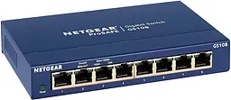 Комутатор GS108GE 8xGE, Некерований NETGEAR teh0018177 - мініатюра 2