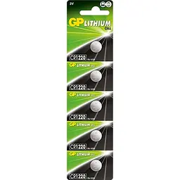 Батарейка Gp CR 1220 Lithium 3.0V x 1 (відривається) (CR1220-7U5 / 4891199001345)
