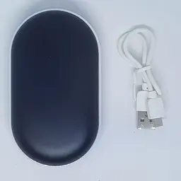 Кишенькова USB грілка обігрівач для рук Power Bank 5000 мАч чорна - мініатюра 4