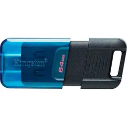 USB флеш-накопичувач Kingston DataTraveler 80 M 64GB USB-C 3.2 Gen 1 Blue/Black (DT80M/64GB) [91624] - мініатюра 2
