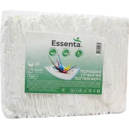 Пелюшки гігієнічні Essenta Normal 60 х 60 см 30 шт.