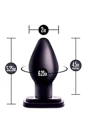 Анальна пробка Blush Anal Adventures XL Plug, 13.3 см (чорний) - мініатюра 6