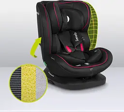 Дитяче автокрісло Lionelo Bastiaan i-Size Black Red, чорне з червоним (LO-BASTIAAN I-SIZE BLACK RED) - мініатюра 8