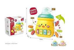 Музична іграшка-брязкальце у формі пляшечки A-Toys з кнопками, світлом, звуком (англійською), рухомими деталями, живлення від батарейок, - мініатюра 2