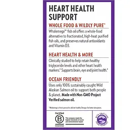 Жир Аляскинського лосося New Chapter Wholemega Fish Oil 1000 мг 30 капсул - мініатюра 4