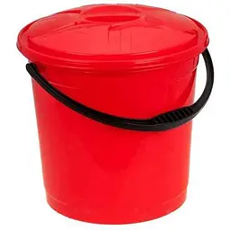 Відро пластикове R-PLASTIC харчове 12л з кришкою червоне