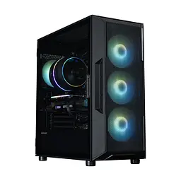 Zalman Корпус I3 Neo ARGB V2 без БР, 2xUSB3.0, 1x Type C, 4x120мм ARGB, VGA 355мм, LCS ready, TG Side Panel, ATX, чорний