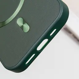 Шкіряний чохол SnapCase with MagSafe для Apple iPhone 14 Pro (6.1) Green - мініатюра 7