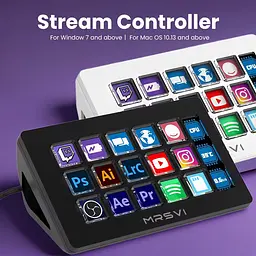 Stream Deck MRSVI 293S White — 16 LCD-кнопок для стріму, OBS і макросів, USB підключення, Білий - мініатюра 3