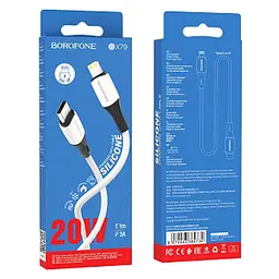 Дата кабель Borofone BX79 Type-C to Lightning (1m) Білий - мініатюра 3