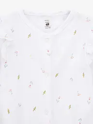 Комбінезон з шапочкою для дівчинки Field flowers 900510 56 см Білий (4821184612881) - мініатюра 3