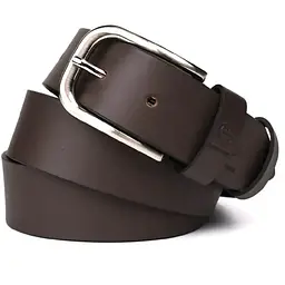 Шкіряний ремінь коричневий GRANDE PELLE 120х4х0.5 см acs0032050