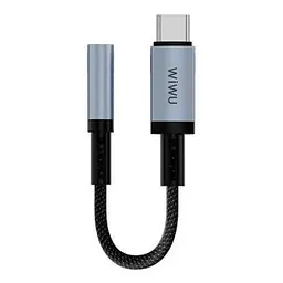 AUX-адаптер WiWU Legend Audio Convertor USB-C to 3.5mm Wi-C047T 0.15m Чорний