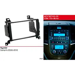 Перехідна рамка Hyundai Santa Fe ACV 381143-05 - мініатюра 3