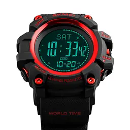 Наручний годинник чоловічий Skmei 1356 Red, 1356RD (12305) - мініатюра 4