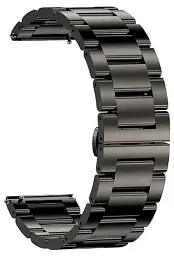 Браслет сталевий для Смарт-годинника Kospet Tank M3, M3 Ultra Stainless Steel металевий ремінець Black (19596)
