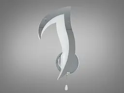 Світлодіодний світильник в дитячу кімнату, 12W, хром