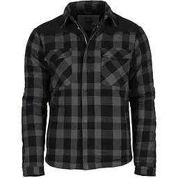 Куртка в стилі дроворуба (чорний сірий) 10370508 Mil-Tec Lumber Jacket розмір L