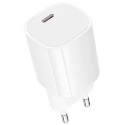 МЗП Borofone BA103A Pudding PD20W (1USB-C) White - мініатюра 3