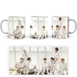 Кухоль GeekLand Bangtan Boys BTS У білому CP 04.471.965 330 мл білий - мініатюра 3