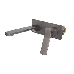 Змішувач для умивальника Qtap Slavonice прихованого монтажу QTSLA273GMB45920 Gunmetal Black PVD Шліфований чорний хром - мініатюра 3