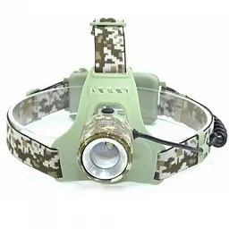 Ліхтар налобний акумуляторний камуфляж CH-002M-T6 signal light zoom ЗУ Type-C - мініатюра 2