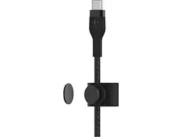 Кабель USB Type-C Belkin USB-C to USB-C Braided Silicone 1m Black (CAB011BT1MBK) - мініатюра 4