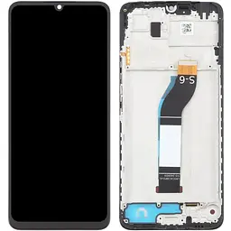 Дисплей Xiaomi Redmi 13C/Poco C65 чорний, з рамкою, версія S-6