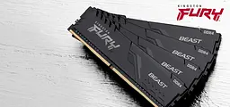 Пам'ять ПК Kingston DDR4 32GB 3200 FURY Beast - мініатюра 2