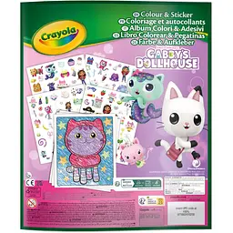 Розмальовка Crayola Gabby's Doll's House 32 сторінки та 4 сторінки наліпок - мініатюра 4