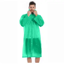 Дощовик, EVA Raincoat, плащ від дощу, зелений, плащ дощовик для риболовлі, з доставкою по Україні (ST)