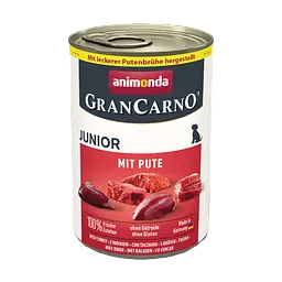 Вологий корм для цуценят Animonda GranCarno Junior Turkey з індичкою, 400 г