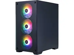 Корпус 1stPlayer X2-M-BK-4F7 Black - мініатюра 3