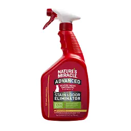 Спрей-знищувач Nature's Miracle Advanced Stain and Odor Eliminator. Sunny Lemon Scent для видалення плям і запахів від котів 946 мл