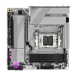Mатеринська плата Gigabyte B650M Aorus Elite AX Ice Socket AM5 (B650M A ELITE AX ICE) - мініатюра 5